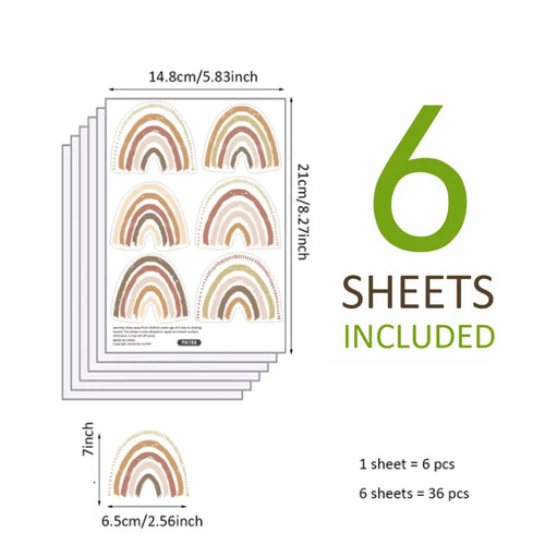 🌈 Noah's Arc Rainbow Wall Decals