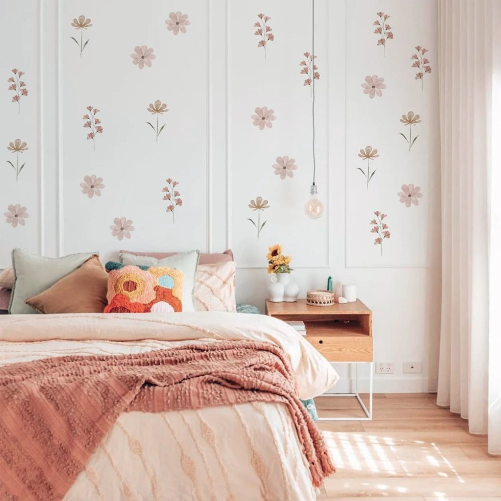 Watercolor Floral Wall Stickers