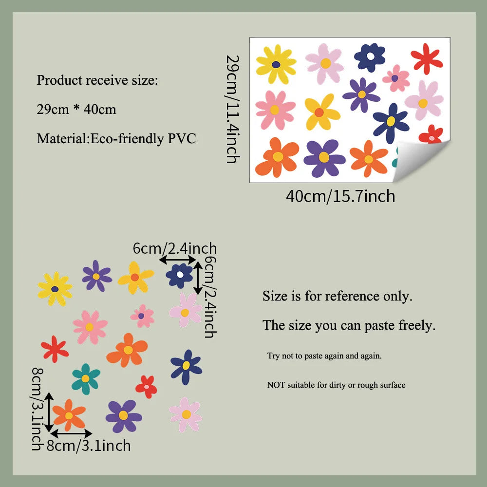 🌸 Creative Flower Wall Sticker Decal