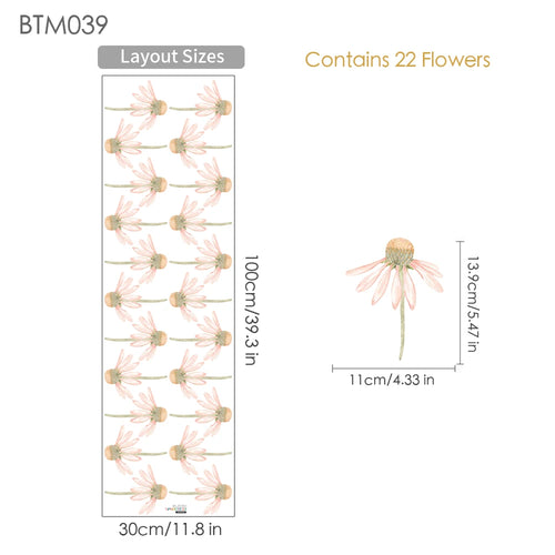 🌿 Boho Green Leaves Wall Stickers – Nursery & Kids’ Room Décor