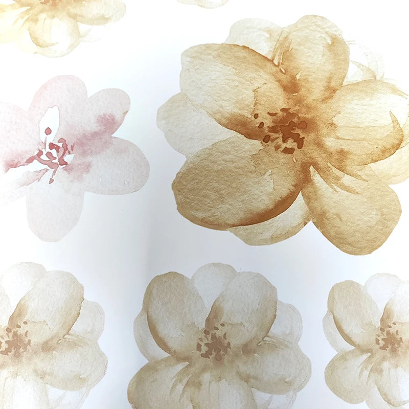 Pink Cherry Blossoms Flower Wall Stickers – Floral Decor