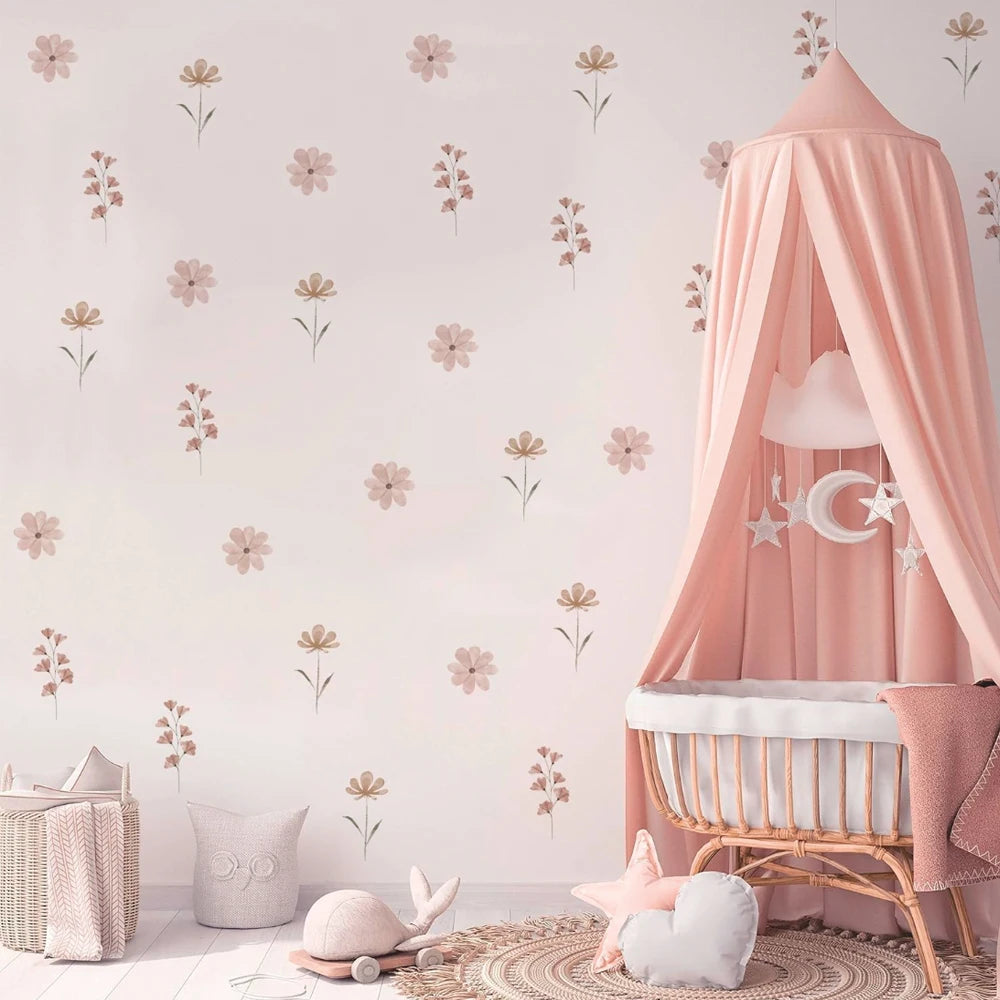 Watercolor Floral Wall Stickers