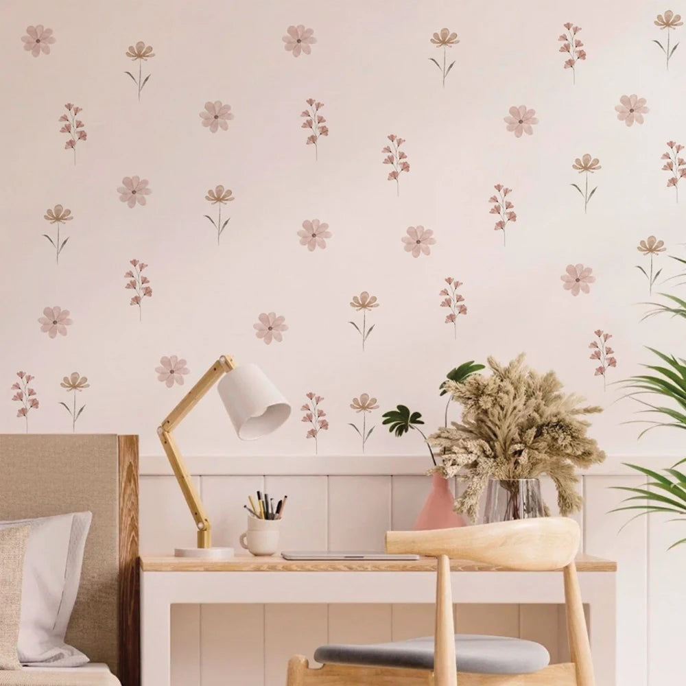 Watercolor Floral Wall Stickers